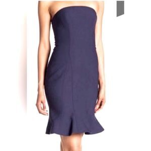 Cinq a sept Calvina Dress - strapless Indigo blue size 4